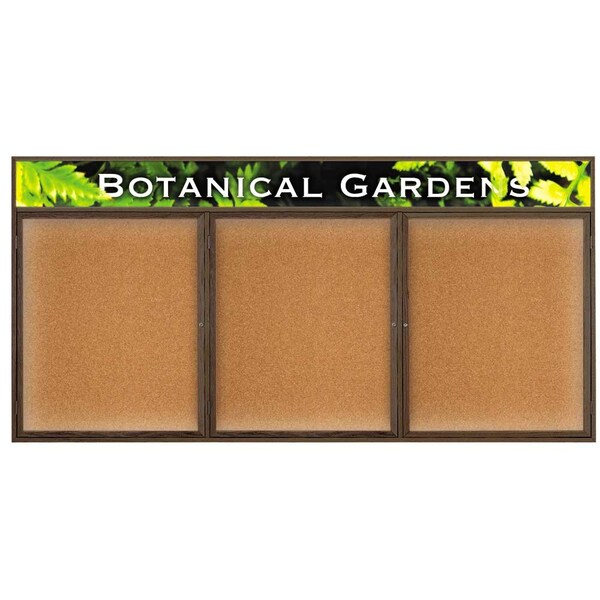 Open Faced Traditional Corkboard, 48x36"
